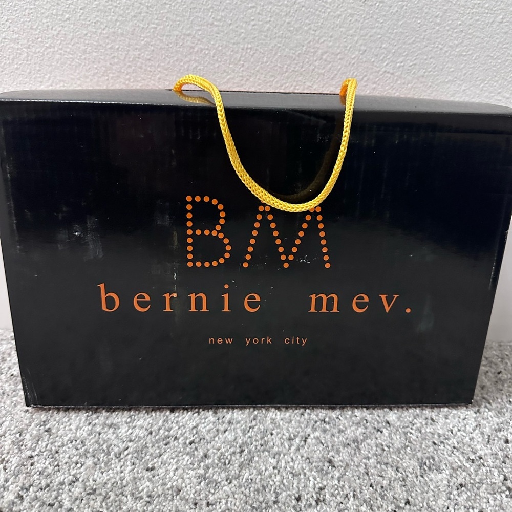 Bernie Mev NYC Wedge Ankle Boots Multicolor Knit Slip-On Platform Booties - Picture 5 of 6